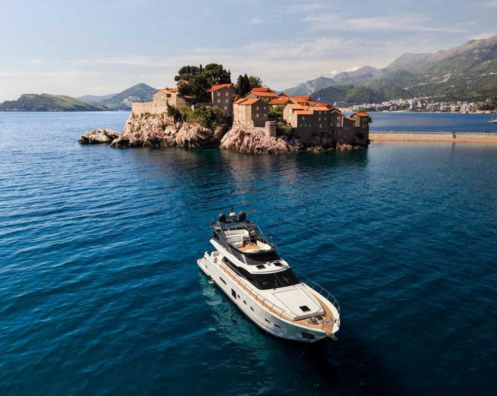 Exploring Sveti Stefan from the Sea